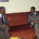 United Nations Secretary General Kofi Annan (L) meets with Charles G. Taylor, President of the Republic of Liberia at the Hilton Hotel in Abuja July 1. Annan also met detained Nigerian opposition politician Moshood Abiola on Wednesday as intense backroom diplomacy continued to secure his release, a senior Nigerian official said. vm/U.N. VM/SV/ME - RP1DRIGBLSAB